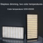 Ajuste continuo LED Luz de relleno en vivo Fotografía reversible Luz suave, 12 inch - Imagen 7