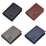 BUFF CAPTAIN 027 Cartera corta antirrobo para hombre Cartera gruesa de varias tarjetas de cuero, Black - Imagen 2