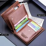 BUFF CAPTAIN 027 Cartera corta antirrobo para hombre Cartera gruesa de varias tarjetas de cuero, Luxurious Ash - Imagen 4