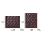 BUFF CAPTAIN 0204 Cartera horizontal y vertical de cuero para hombre Abrazadera de tarjeta de cepillo antirrobo de piel de vaca de primera capa, Classic Coffee (Vertical) - Imagen 3