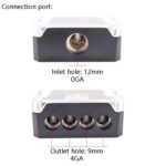 Amplificador de potencia de Audio para coche, divisor de cubo de caja de conexiones de un punto y cuatro, Hub Splitter - Imagen 4