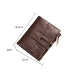 BUFF CAPTAIN 021 Cartera vertical de piel para hombre Cartera corta multifunción - Imagen 3