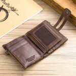 BUFF CAPTAIN 021 Cartera vertical de piel para hombre Cartera corta multifunción - Imagen 4