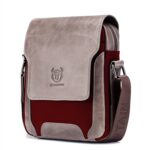 BUFF CAPTAIN 999 Bolso diagonal de cuero para hombre Bolsos de hombro multifunción de piel de vaca de primera capa