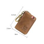 BUFF CAPTAIN 474 Monedero de cuero multifuncional Hombre Colgando Cintura Puerta Anti-Brush Key Bag, Brown Gift Box - Imagen 3