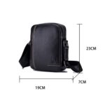 BUFF CAPTAIN 228 Bolso de hombro de cuero para hombre Bolso mini diagonal informal de piel de vaca de primera capa - Imagen 3