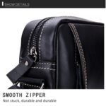 BUFF CAPTAIN 228 Bolso de hombro de cuero para hombre Bolso mini diagonal informal de piel de vaca de primera capa - Imagen 4