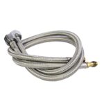 Tubos de plomería flexibles de acero inoxidable tejido, 4 Uds., grifo mezclador frío y caliente, mangueras de tubería de agua, tubería de entrada de alta presión, 40cm 1.8cm Copper Rod
