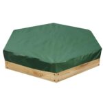 Cubierta de búnker hexagonal de tela Oxford 210D Cubierta de juguete a prueba de polvo e impermeable a prueba de rayos UV, 140x110cm