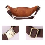 6375 Bolso de pecho informal para hombre Bolso de cintura para teléfono móvil cruzado de cuero - Imagen 3