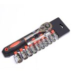 CY-0028 12 PCS / Set Herramienta de reparación de automóviles Combinación de caja de hardware de llave de vaso rápido de trinquete, 1/2 Big Fly