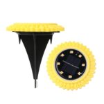 2 PCS 8 LED Pétalos solares Lámpara enterrada Luz de césped de jardín impermeable, Especificación:, Sunflower (White Light) - Imagen 2