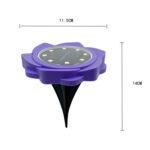 2 PCS 8 LED Pétalos solares Lámpara enterrada Luz de césped de jardín impermeable, Especificación:, Sunflower (White Light) - Imagen 3