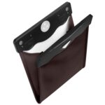 Bolsa de almacenamiento de basura para coche Pasta colgante con bolsa de basura con luz LED, Paste Brown