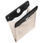 Bolsa de almacenamiento de basura para coche Pasta colgante con bolsa de basura con luz LED, Paste Beige