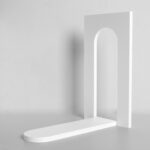 Accesorios de cámara de polígono geométrico de madera maciza Adornos de fotografía creativos, Arch Low Inner Arch