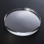 Adornos de placa de fondo de fotografía de accesorios de fotografía geométrica de acrílico transparente, Round 12x1.5cm