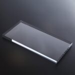 Adornos de placa de fondo de fotografía de accesorios de fotografía geométrica de acrílico transparente, Rectangular 19.5x9.4x1cm