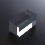 Adornos de placa de fondo de fotografía de accesorios de fotografía geométrica de acrílico transparente, 2 PCS Cube 4x4x8cm