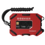 ZEEKER Tarjetero de metal RFID EDC multifuncional Monedero Tarjetero minimalista de gran capacidad con función de abrebotellas, Red