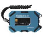 ZEEKER Tarjetero de metal RFID EDC multifuncional Monedero Tarjetero minimalista de gran capacidad con función de abrebotellas, Blue