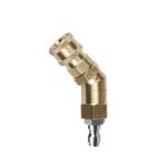 Máquina de lavado de autos con boquilla de limpieza de aire acondicionado de alta presión Junta de flexión rotativa de cobre de 1/4 Rotación de 360 ​​grados Enchufe rápido universal, 1/4 Copper Cleaning Nozzle