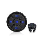Control remoto del teléfono móvil del coche Botón multimedia inalámbrico Bluetooth Control remoto Reproducción de música Selfie, Black With Buckle