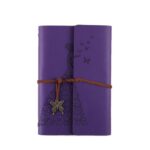 2 PCS Faldas Belleza Mano Cuenta Libro Diario Libro Retro Bloc de notas, Large Purple
