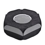 Valla para mascotas pequeña doblada Juego de entrenamiento al aire libre Tienda de animales pequeños para gatear, Especificación:, With Cover and Side Cloth (Black)