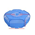 Valla para mascotas pequeña doblada Juego de entrenamiento al aire libre Tienda de animales pequeños para gatear, Especificación:, With Cover and Side Cloth (Black) - Imagen 2