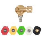 Accesorios para máquinas de limpieza de alta presión Cabezal de cepillo 240 grados Rotación 1/4 Junta viva, 240 Degrees Rotating 1/4 Live Joint