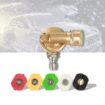 Accesorios para máquinas de limpieza de alta presión Cabezal de cepillo 240 grados Rotación 1/4 Junta viva, 240 Degrees Rotating 1/4 Live Joint - Imagen 2