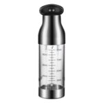 Botella de hidromasaje de aceite de acero inoxidable Push-Type Spray Barbacoa de aceite y rociador de vinagre