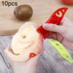 10 Uds A2233 cuchillo de corte de plástico para frutas y verduras caseras, entrega aleatoria de colores