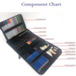 72 en 1 boceto lápiz color conjunto de plomo estudiante pintado a mano pintado a mano lápiz de color - Imagen 5
