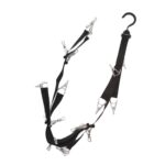 Gancho rotatorio tapón de guardarropa clip-colgante de cuerda dormitorio ropa de almacenamiento de ropa de almacenamiento puerta de vuelta