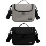Baona BN-H011 Bolsa para cámara réflex digital Bolsa de hombro para almacenamiento de lentes, BN-H011 (Black) - Imagen 2