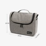 Baona BN-H011 Bolsa para cámara réflex digital Bolsa de hombro para almacenamiento de lentes, BN-H011 (Gray) - Imagen 3