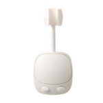 2 uds., soporte de ducha con cabezal móvil Universal sin perforaciones, marco de fijación de cabezal de ducha ajustable para baño, White