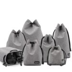 Benna impermeable SLR cámara lente bolsa lente cubierta protectora bolsa bolsa, Square Medium - Imagen 2