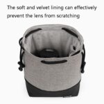 Baona impermeable Micro cámara SLR bolsa funda protectora bolsa con cordón, Medium Gray - Imagen 3