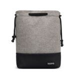 Baona impermeable Micro cámara SLR bolsa funda protectora bolsa con cordón, Large Gray