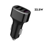Cargador de carga rápida para coche con tres puertos USB para Huawei/para OPPO/VIVO/OnePlus y otra carga Flash, GT680 Black - Imagen 2