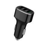 Cargador de carga rápida para coche con tres puertos USB para Huawei/para OPPO/VIVO/OnePlus y otra carga Flash, GT780 Black