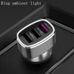 Cargador de carga rápida para coche con tres puertos USB para Huawei/para OPPO/VIVO/OnePlus y otra carga Flash, GT780 Black - Imagen 4