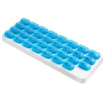 S-015 Pastillero de plástico tipo teclado de 31 cuadrículas