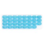 S-015 Pastillero de plástico tipo teclado de 31 cuadrículas - Imagen 2