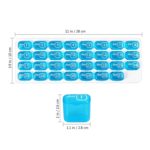 S-015 Pastillero de plástico tipo teclado de 31 cuadrículas - Imagen 3