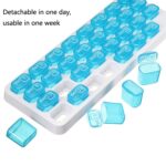 S-015 Pastillero de plástico tipo teclado de 31 cuadrículas - Imagen 4