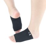 2 pares de puntos de masaje vendaje elástico SEBS calcetines de arco plantilla correctiva de masaje de pies planos, Corrective Insole